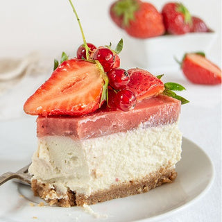 Cheesecake mit Erdbeeren Cheesecake mit Erdbeeren