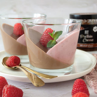 Bunte Pana cotta im Glas Bunte Pana cotta im Glas