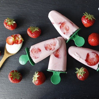 Erdbeer-Joghurt-Eis am Stiel Erdbeer-Joghurt-Eis am Stiel