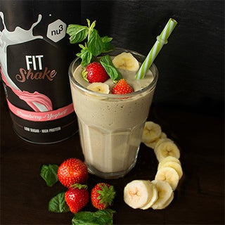 Erdbeer-Bananen-Protein-Shake Erdbeer-Bananen-Protein-Shake