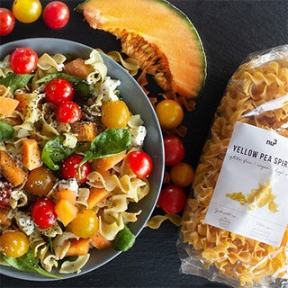 Nudelsalat mit Rucola und Tomaten Nudelsalat mit Rucola und Tomaten