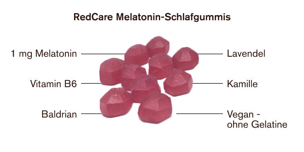 Vorteile der RedCare Melatonin-Gummis