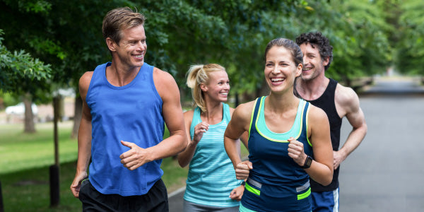 Gruppe mit 4 Jogger'innen