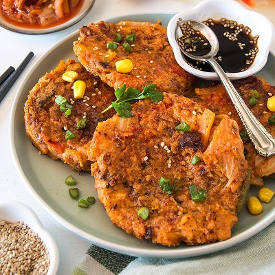 Vegane Kimchi Pancakes