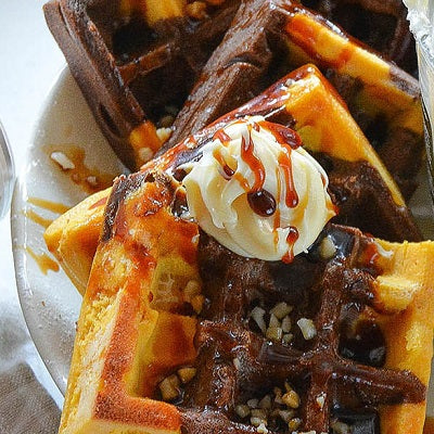 Kürbiswaffeln