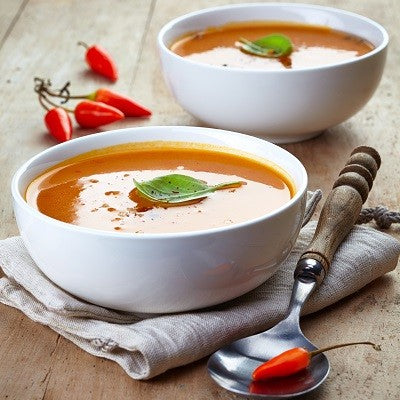 Almased-Suppe mit feuriger Paprika