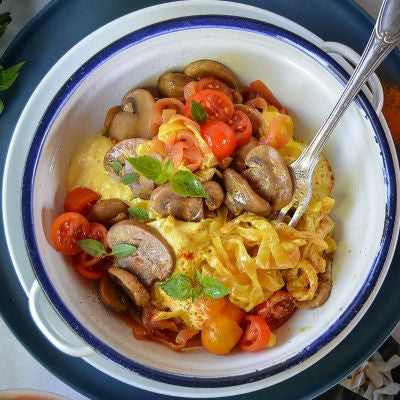Cremige Pasta mit Pilzen
