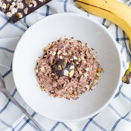 Schoko Overnight Oats mit Mandeln