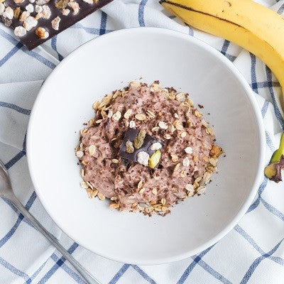 Schoko Overnight Oats mit Mandeln