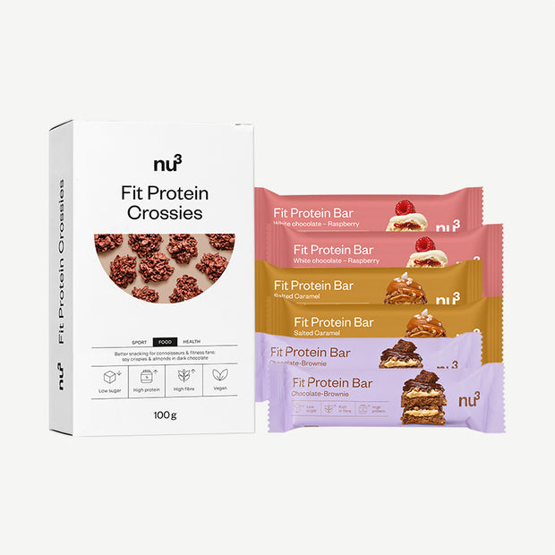 nu3 Fit Protein Bar + nu3 Fit Protein Crossies