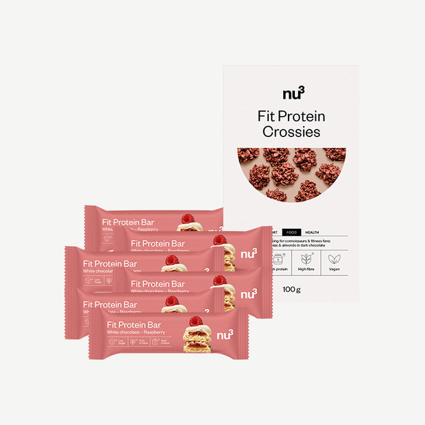 nu3 Fit Protein Bar + nu3 Fit Protein Crossies