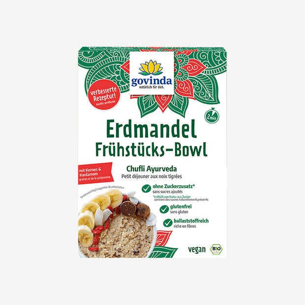 Govinda Erdmandel Frühstücks-Bowl Chufli Ayurveda
