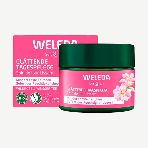 Weleda Glättende Tagespflege Wildrose & weißer Tee