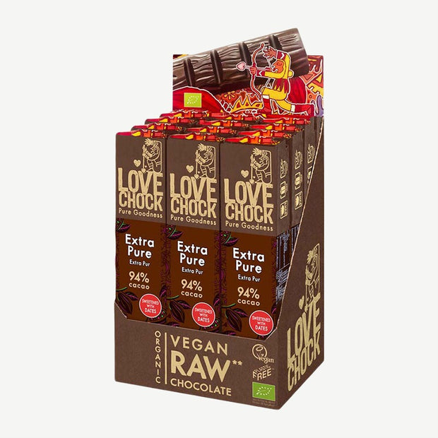 Lovechock rohe Bio-Schokolade Bars