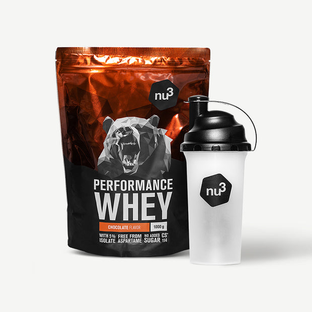 nu3 Performance Whey Protein + Shaker