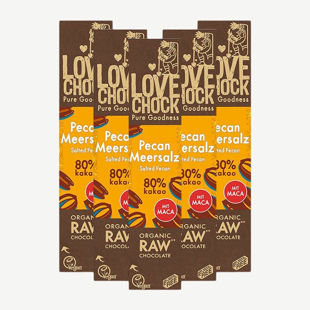 Lovechock rohe Bio-Schokolade Bars