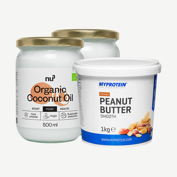 2 x nu3 Bio Kokosöl + MyProtein Nussbutter